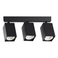 Ideal Lux - Candeeiro de focos LED DYNAMITE 3x GU10/7W/230V IRC 90, preto