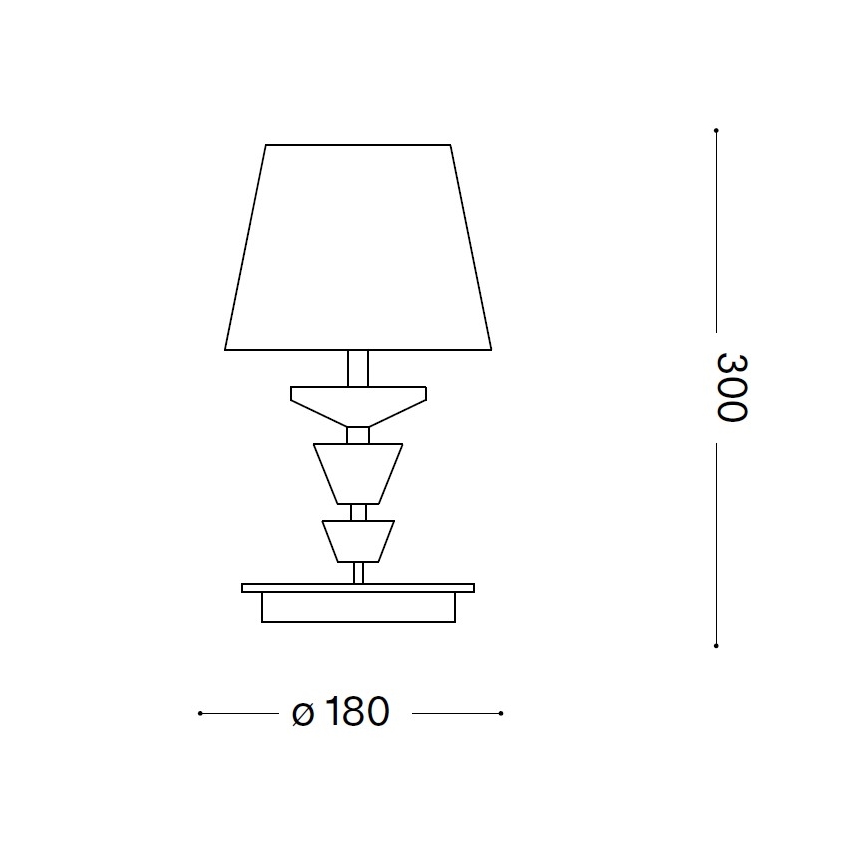 Ideal Lux - Candeeiro de mesa em cristal PEGASO 1xE14/28W/230V dourado