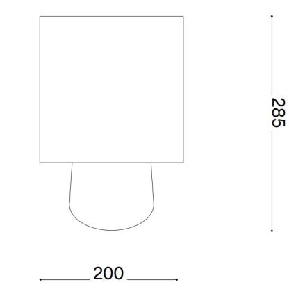 Ideal Lux - Candeeiro de mesa KALI 1xE14/40W/230V cerâmica/creme/bege