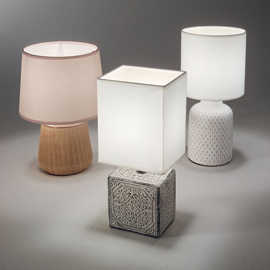 Ideal Lux - Candeeiro de mesa KALI 1xE14/40W/230V creme/bege