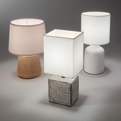 Ideal Lux - Candeeiro de mesa KALI 1xE14/40W/230V creme
