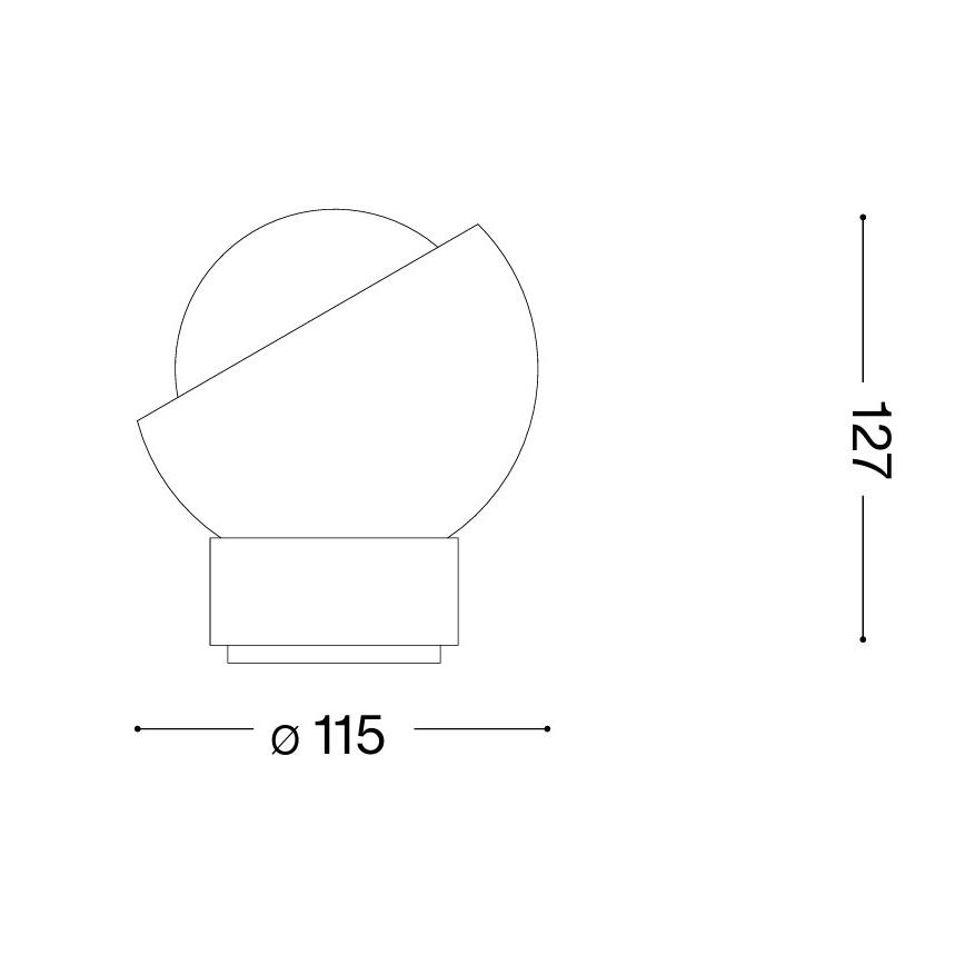 Ideal Lux - Candeeiro de mesa LED BLOOM 1xG9/3W/230V dourado/bege fumê