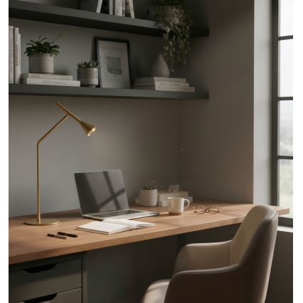 Ideal Lux - Candeeiro de mesa táctil LED com regulação DIESIS LED/6,5W/230V CRI 90 dourado