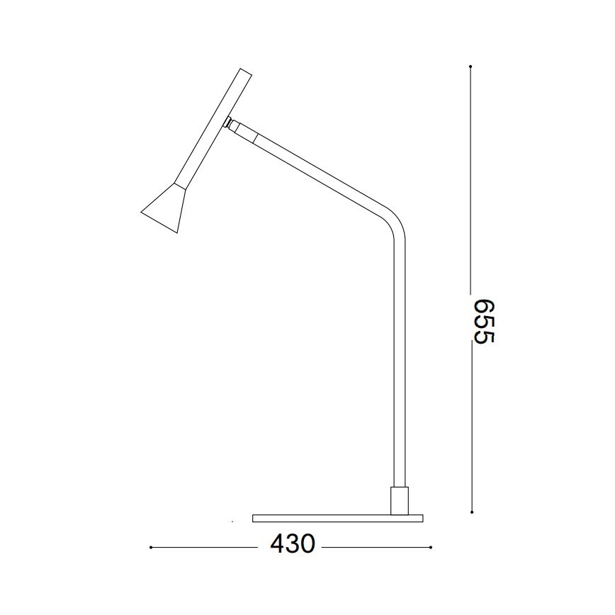 Ideal Lux - Candeeiro de mesa táctil LED com regulação DIESIS LED/6,5W/230V CRI 90 preto