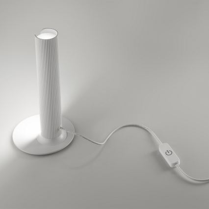 Ideal Lux - Candeeiro de mesa LED dimerizável DORICA LED/8W/230V CRI 90 branco