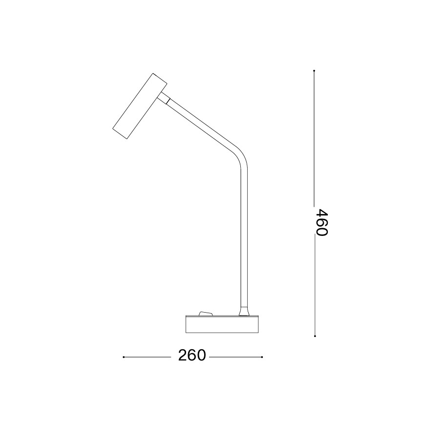 Ideal Lux - Candeeiro de mesa LED EASY LED/3,5W/230V CRI 90 branco