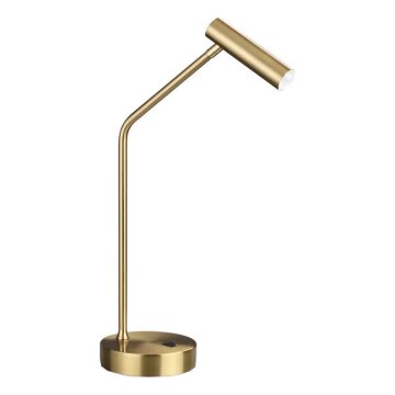 Ideal Lux - Candeeiro de mesa LED EASY LED/3,5W/230V CRI 90 latão