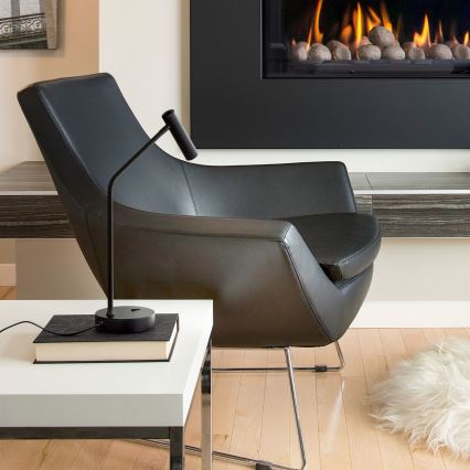 Ideal Lux - Candeeiro de mesa LED EASY LED/3,5W/230V CRI 90 preto