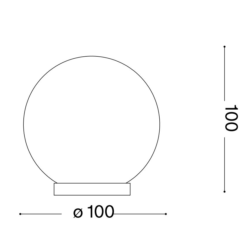 Ideal Lux - Candeeiro de mesa LED MAPA 1xG9/3W/230V diâmetro 10 cm branco
