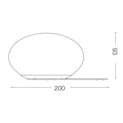 Ideal Lux - Candeeiro de mesa LED NINFEA 1xGX53/9W/230V branco