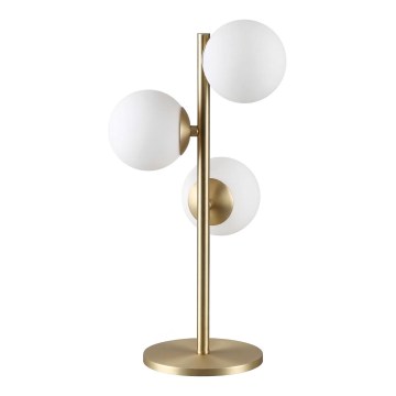 Ideal Lux - Candeeiro de mesa LED PERLAGE 3xG9/3W/230V dourado/branco