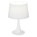 Ideal Lux - Candeeiro de mesa LONDON 1xE27/60W/230V branco