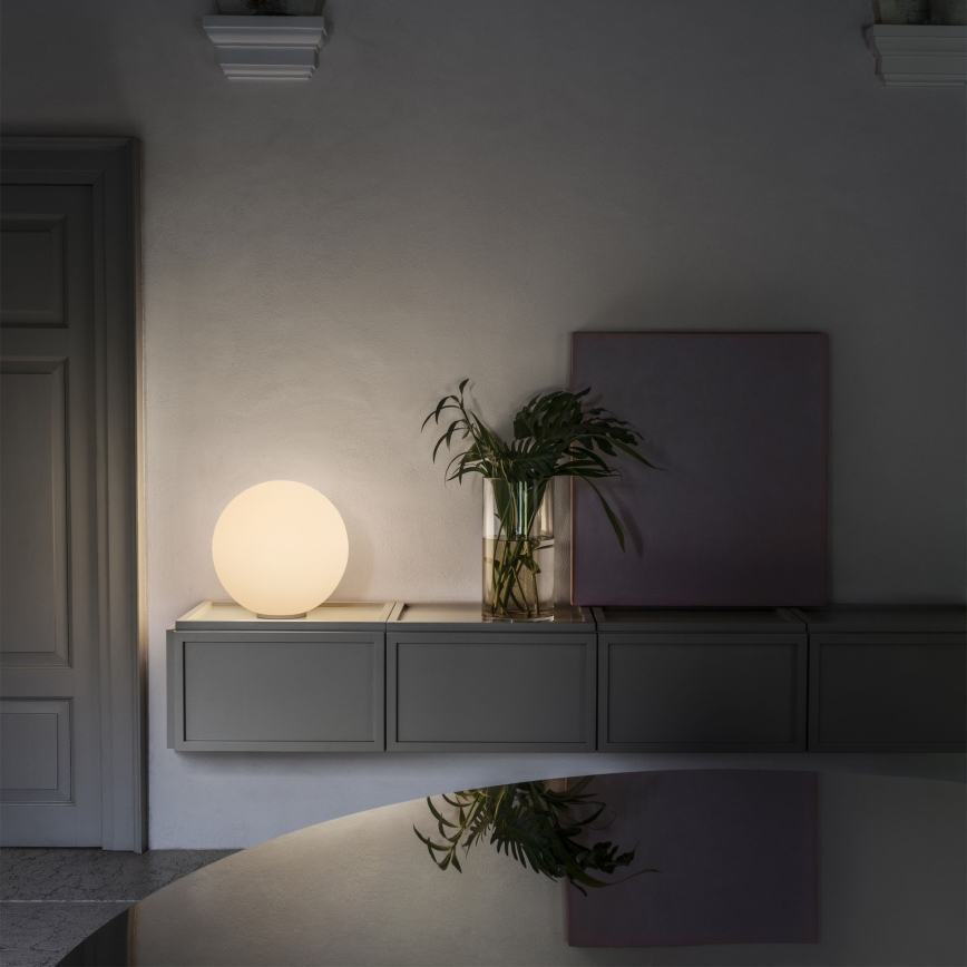 Ideal Lux - Candeeiro de mesa MAPA 1xE27/42W/230V Ø 20 cm branco