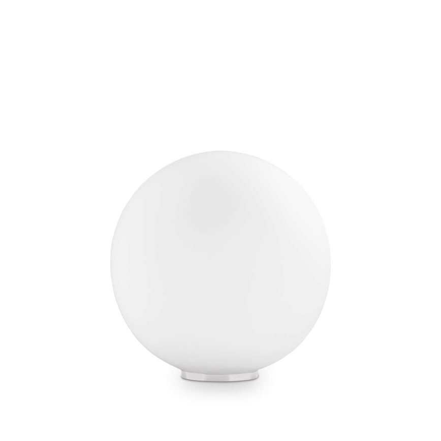 Ideal Lux - Candeeiro de mesa MAPA 1xE27/42W/230V Ø 30 cm branco