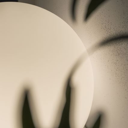 Ideal Lux - Candeeiro de mesa MAPA 1xE27/42W/230V Ø 40 cm branco