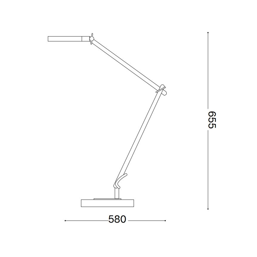 Ideal Lux - Candeeiro de mesa táctil LED com regulação FUTURA LED/12,5W/230V preto