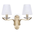 Ideal Lux - Candeeiro de parede em cristal PEGASO 2xE14/28W/230V dourado