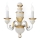 Ideal Lux - Candeeiro de parede FIRENZE 2xE14/40W/230V branco/dourado