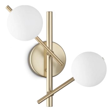 Ideal Lux - Candeeiro de parede LED ATLAS 2xG9/3W/230V dourado