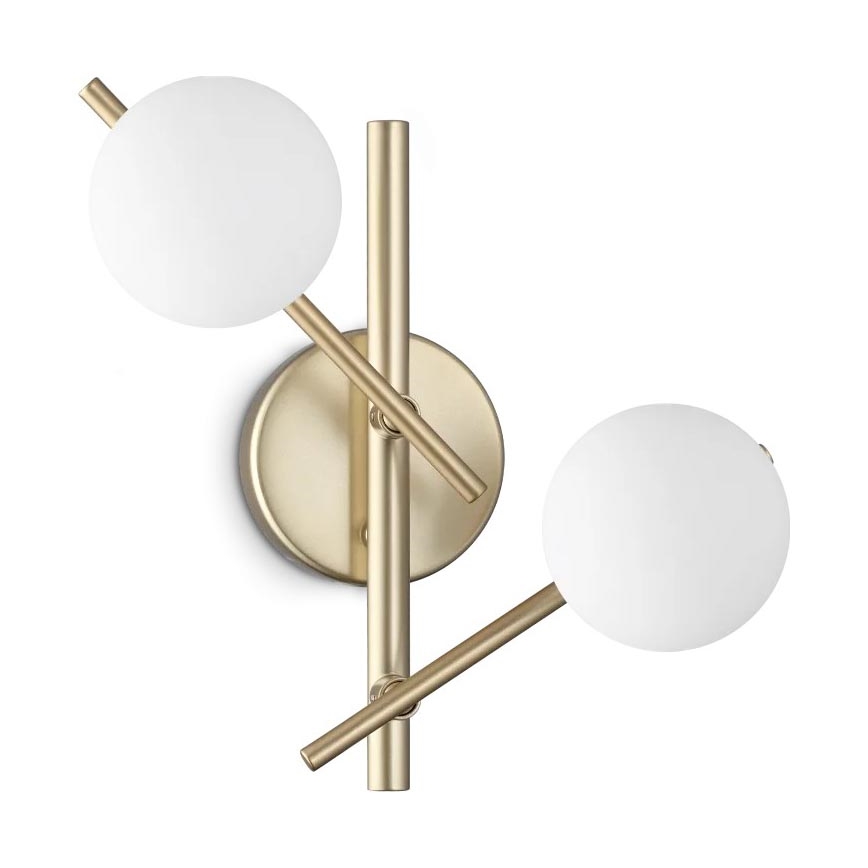 Ideal Lux - Candeeiro de parede LED ATLAS 2xG9/3W/230V dourado