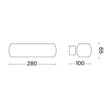 Ideal Lux - Candeeiro de parede LED MORIS 2xG9/3W/230V branco