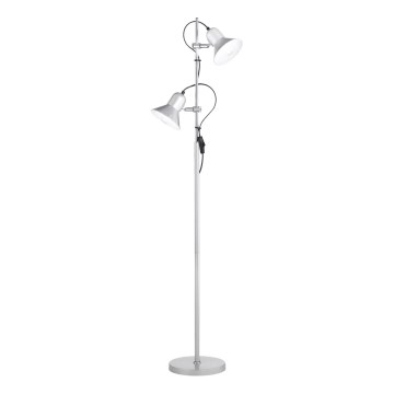 Ideal Lux - Candeeiro de pé 2xE27/60W/230V prateado