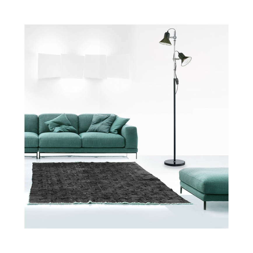 Ideal Lux - Candeeiro de pé 2xE27/60W/230V preto