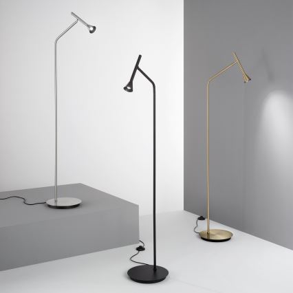 Ideal Lux - Candeeiro de pé LED DIESIS LED/4,5W/230V CRI 95 cromo fosco