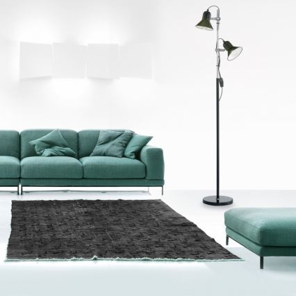 Ideal Lux - Candeeiro de pé POLLY 2xE27/60W/230V preto