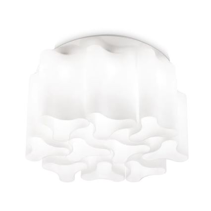 Ideal Lux - Candeeiro de tecto COMPO 10xE27/52W/230V diâmetro 73,5 cm branco