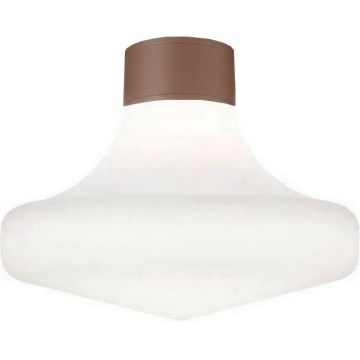 Ideal Lux - Candeeiro de tecto exterior CLIO 1xE27/42W/230V IP44 castanho