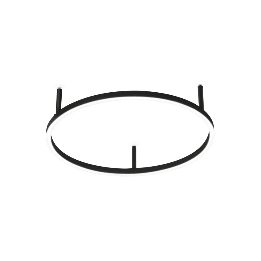 Ideal Lux - Luminária de teto LED ORACLE SLIM LED/29W/230V 2700K CRI 90 Ø 50 cm preta