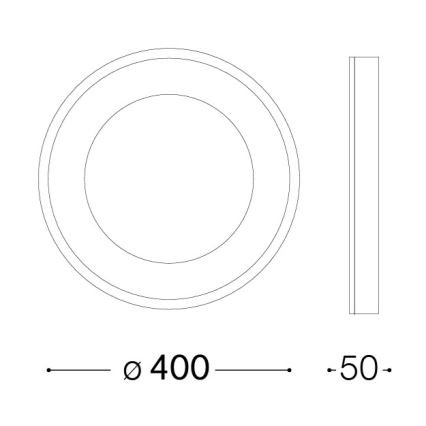 Ideal Lux - Candeeiro de tecto LED PLANET LED/20W/230V CRI 90 Ø 40 cm branco