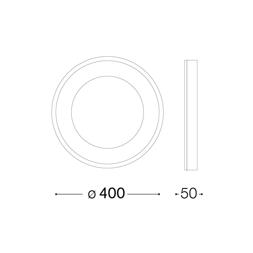 Ideal Lux - Candeeiro de tecto LED PLANET LED/20W/230V CRI 90 Ø 40 cm branco