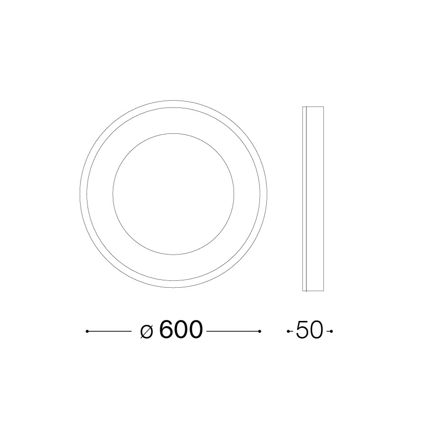 Ideal Lux - Candeeiro de tecto LED PLANET LED/29W/230V CRI 90 diâmetro 60 cm branco