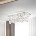 Ideal Lux - Candeeiro de tecto MARTINEZ 8xE14/40W/230V cromado brilhante
