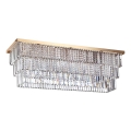 Ideal Lux - Candeeiro de tecto MARTINEZ 8xE14/40W/230V dourado