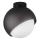 Ideal Lux - Candeeiro de teto BLOOM 1xE27/42W/230V Ø 22 cm preto