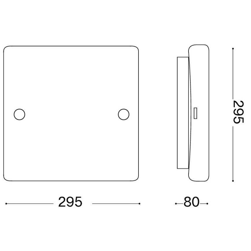Ideal Lux - Candeeiro de teto CELINE 2xE27/60W/230V 29,5x29,5 branco
