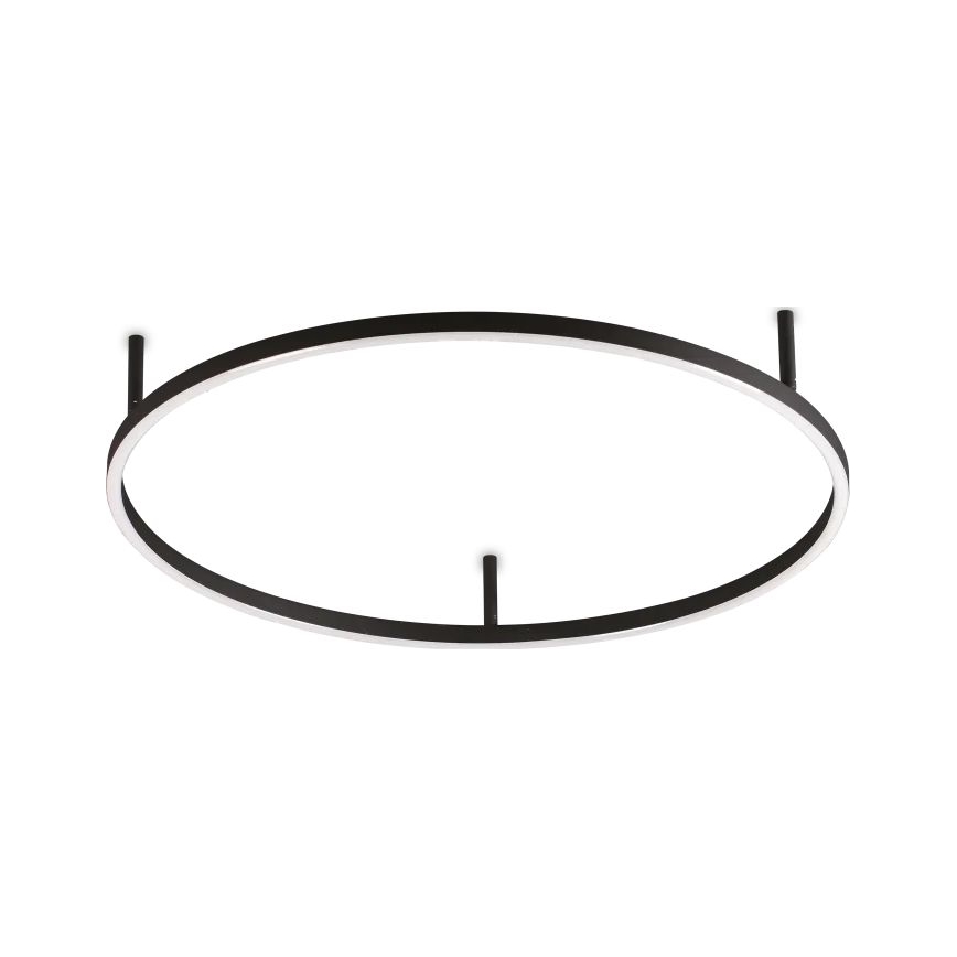 Ideal Lux - Candeeiro de tecto LED ORACLE SLIM LED/37W/230V 2700K IRC 90 Ø 70 cm preto