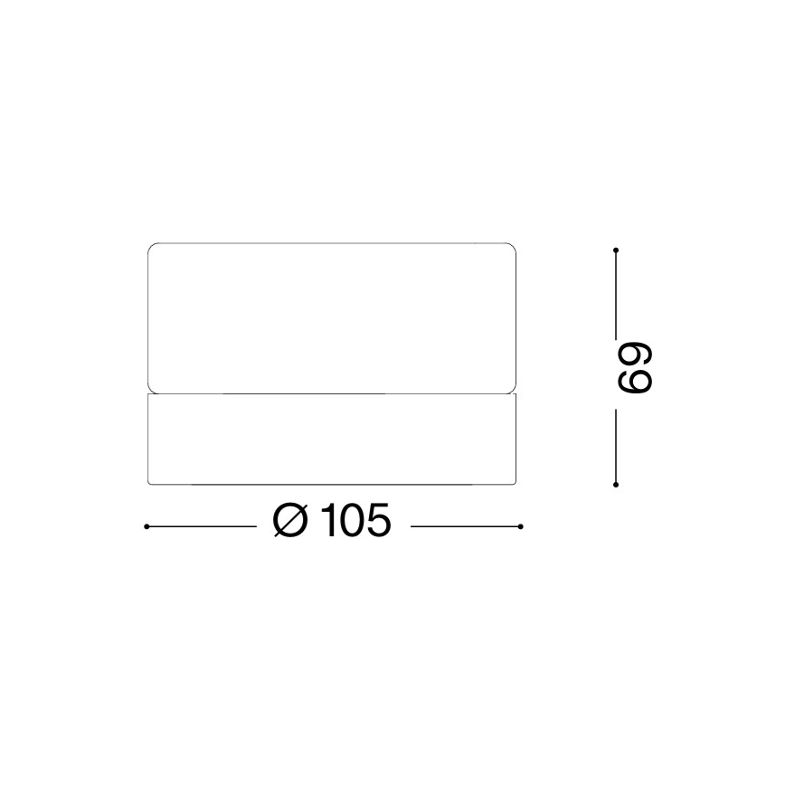 Ideal Lux - Luminária de teto LED para banheiro LOLLY 1xGX53/9W/230V Ø 10,5 cm IP44 branca/transparente