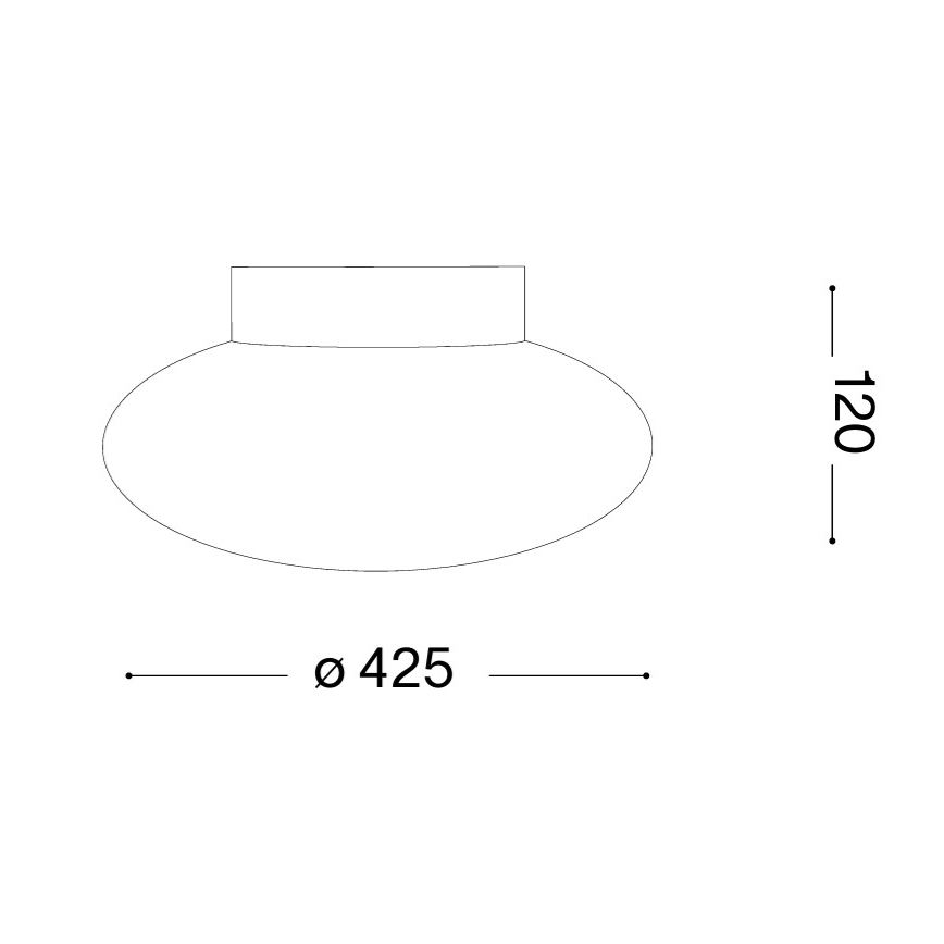 Ideal Lux - Candeeiro de teto SMARTIES 2xE27/42W/230V Ø 42,5 cm branco