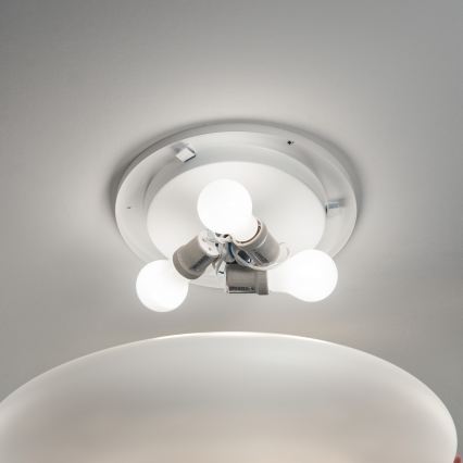 Ideal Lux - Candeeiro de teto SMARTIES 3xE27/42W/230V Ø 60 cm branco