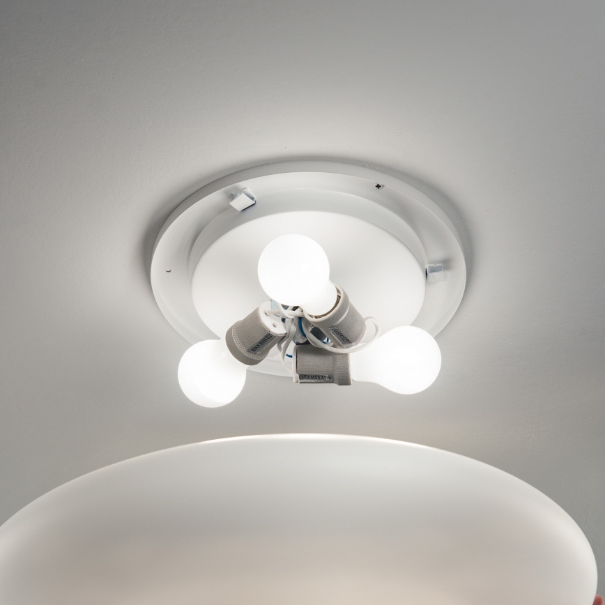 Ideal Lux - Candeeiro de teto SMARTIES 3xE27/42W/230V Ø 60 cm branco
