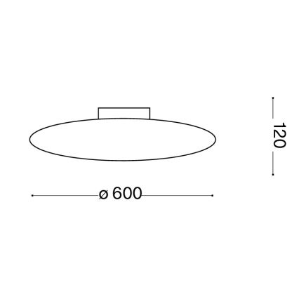 Ideal Lux - Candeeiro de teto SMARTIES 3xE27/42W/230V Ø 60 cm branco