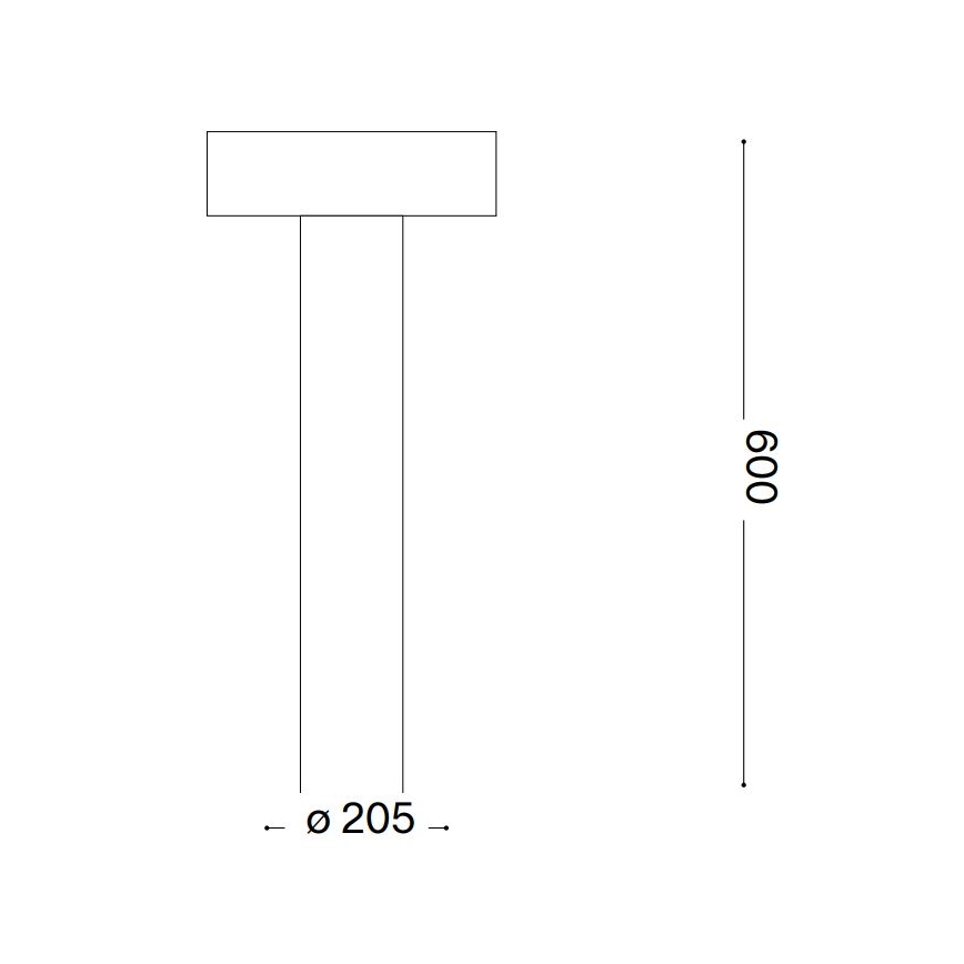 Ideal Lux - Candeeiro exterior 4xG9/15W/230V 60 cm IP44 antracite