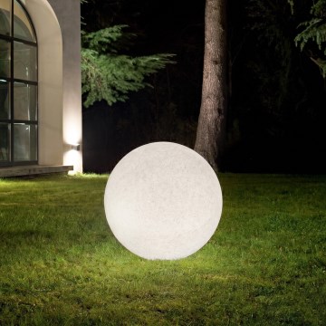 Ideal Lux - Candeeiro exterior DORIS 1xE27/60W/230V Ø 48 cm IP44 cinzento