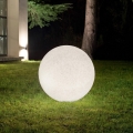 Ideal Lux - Candeeiro exterior DORIS 1xE27/60W/230V Ø 58 cm IP44 cinzento