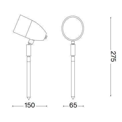 Ideal Lux - Candeeiro exterior INSIDE 1xG9/15W/230V 27,5 cm IP54 castanho