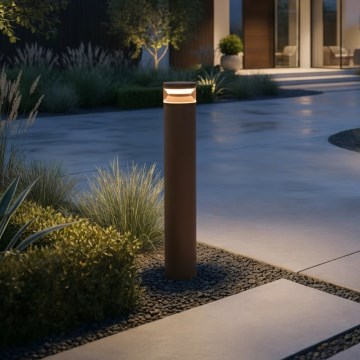 Ideal Lux - Candeeiro exterior LED BOEING LED/14W/230V 100 cm CRI 90 IP65 castanho